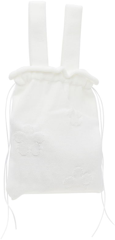 Gymsæk Cecilie Bahnsen Cecilie Bahnsen Knit Drawstring Tote Bag Hvid | 1.24BAG45014 UTE BAG, 2
