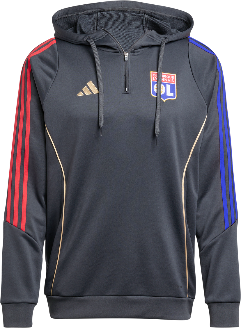 Sweatshirt adidas Originals Olympique Lyonnais TR Hoody Grå | jl9490