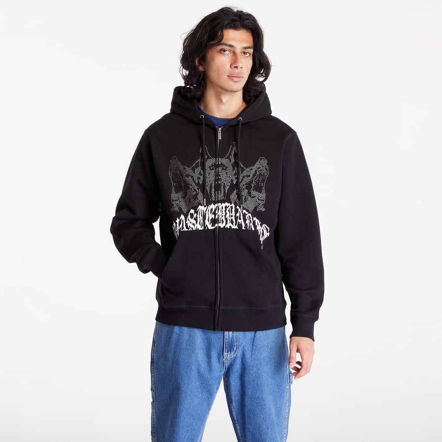Sweatshirt Wasted Paris Zip Guardian Hoodie Sort | WP_000011, 0