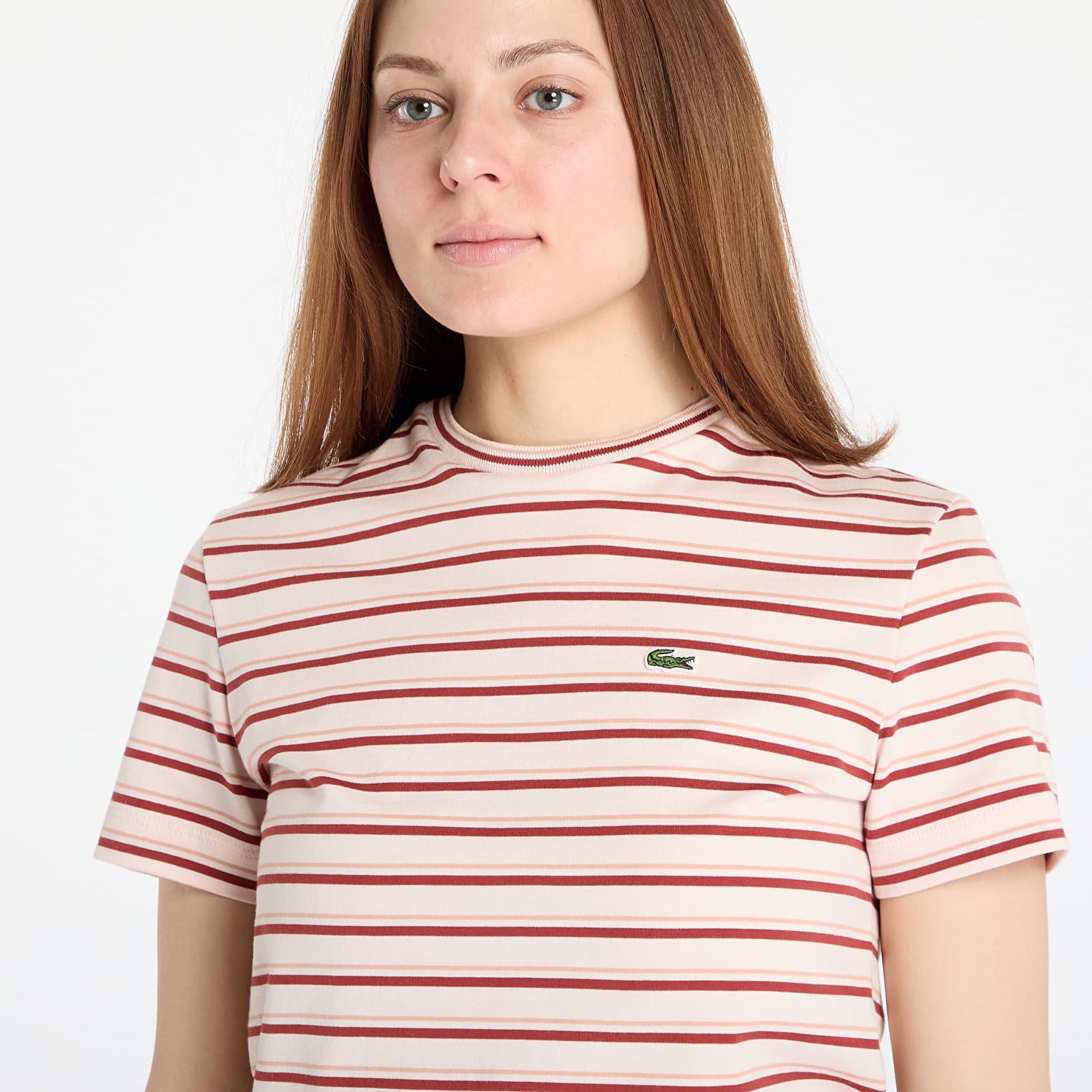 T-shirt Lacoste LACOSTE Striped T-Shirt Lyserød | TF0352 FYI, 1