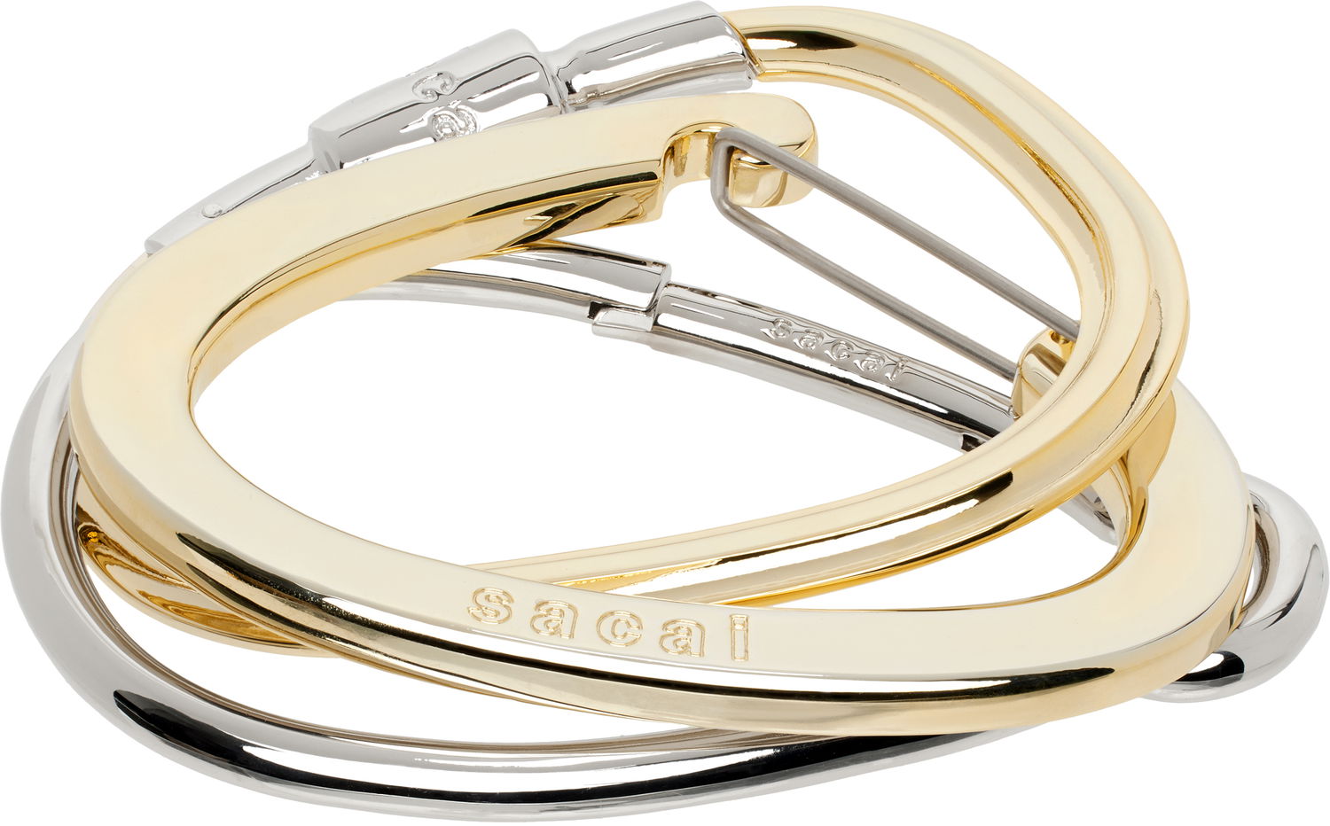 Nøgleringe sacai Sacai Carabiner Bangle Bracelet Metalisk | 25-07923, 0