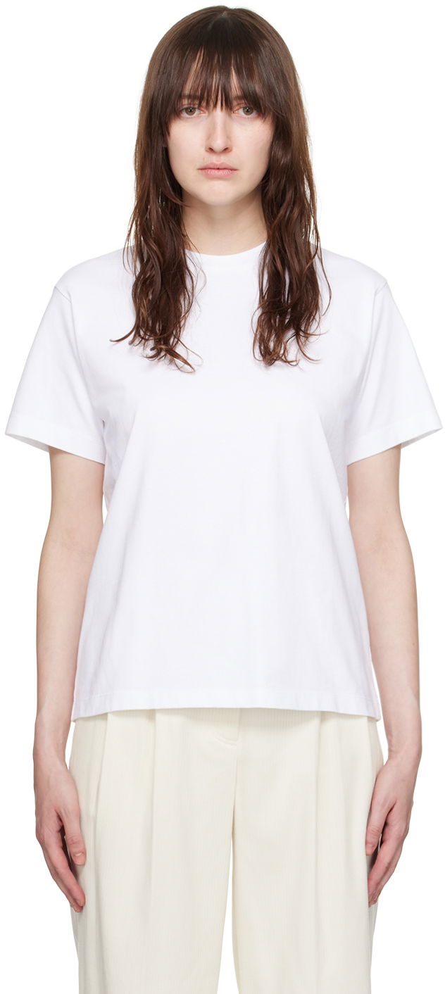 T-shirt TOTEME TOTEME Classic T-Shirt Hvid | 243-WRT0344-FB0092
