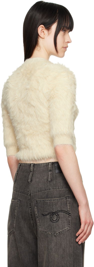 Sweater R13 R13 Balloon Cropped Knit Cardigan Beige | R13WY213-Y097A, 2