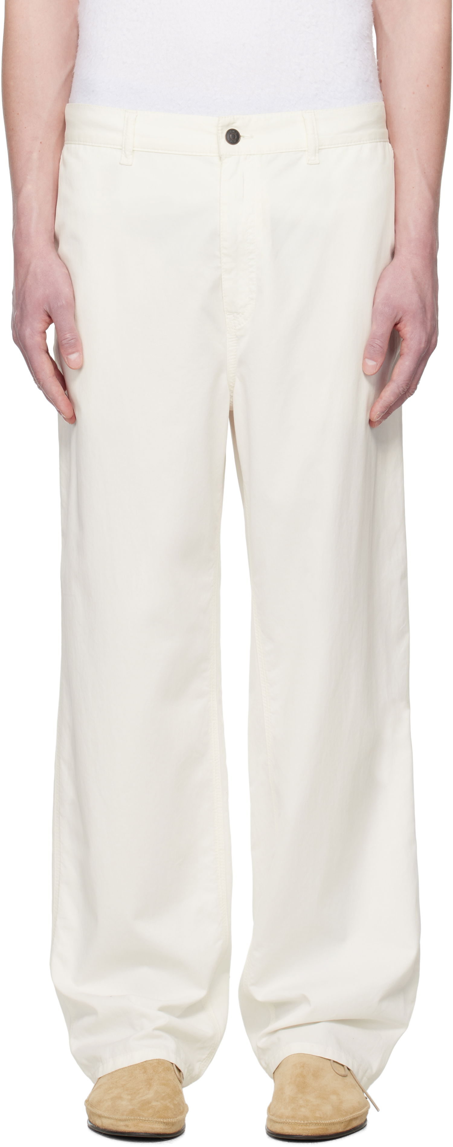 Bukser The Row The Row Sankuro Trousers Hvid | 981-W3670, 0