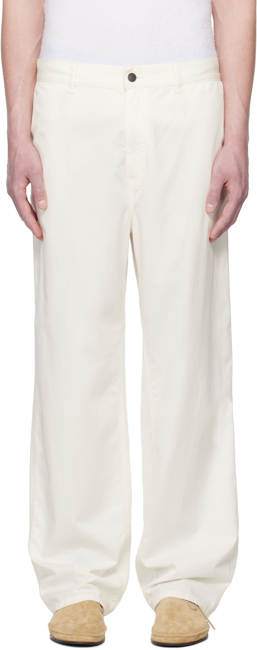 Bukser The Row The Row Sankuro Trousers Hvid | 981-W3670