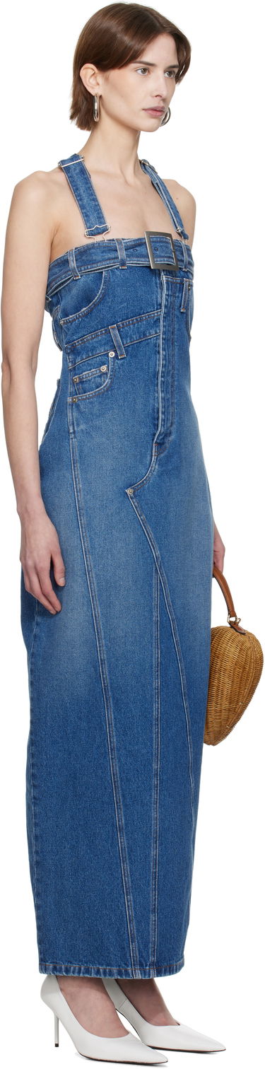 Kjole Jean Paul Gaultier Jean Paul Gaultier 'The Overall' Denim Maxi Dress Blå | 25/33-F-RO303-D013-57, 1