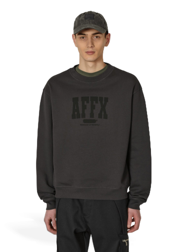 Sweatshirt AFFXWRKS Varsity Crewneck Grå | SS23SW01 SOFTBLACK