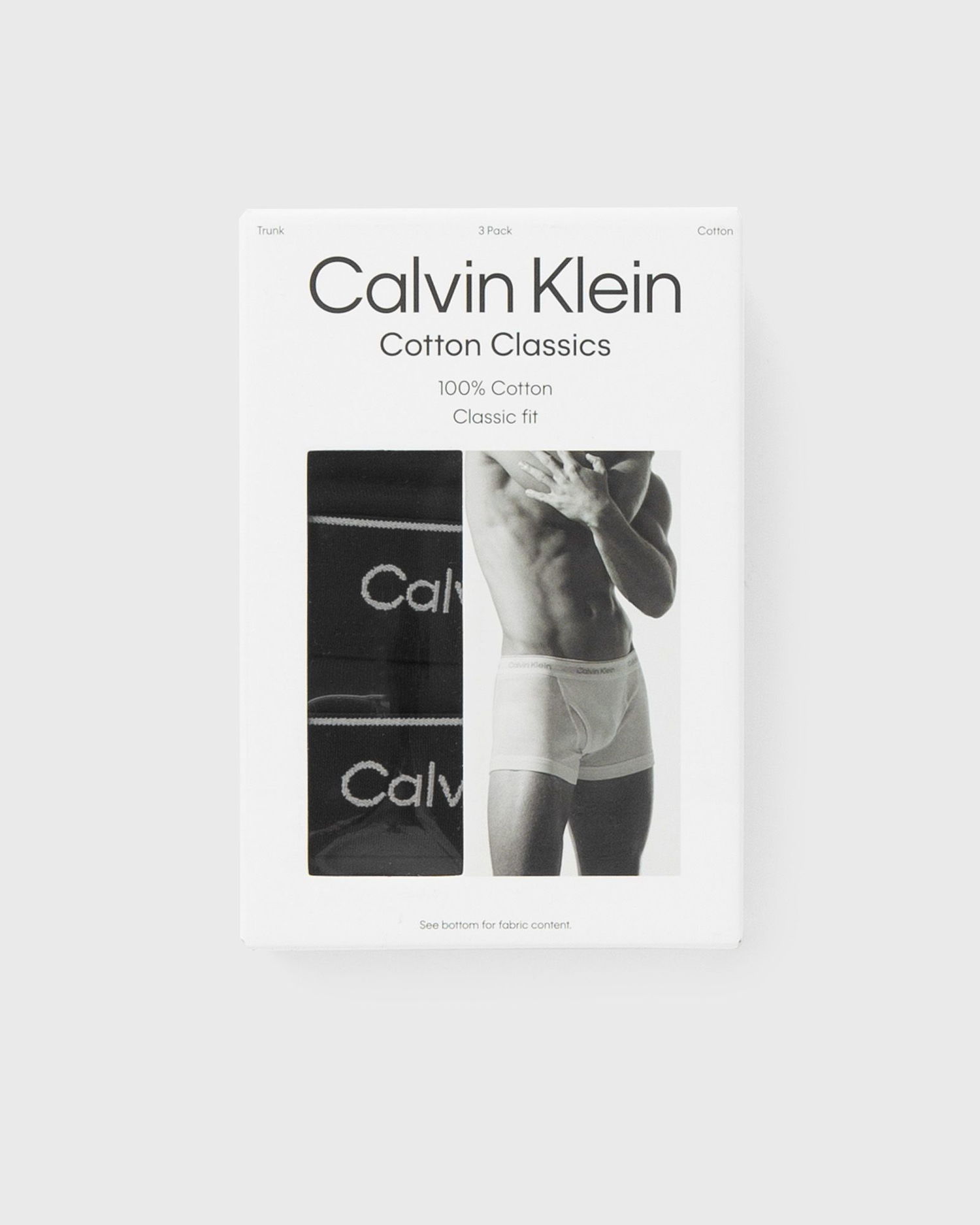Boksere CALVIN KLEIN 3-Pack Trunk Boxers & Briefs XL Sort | 000NB4002A001, 1