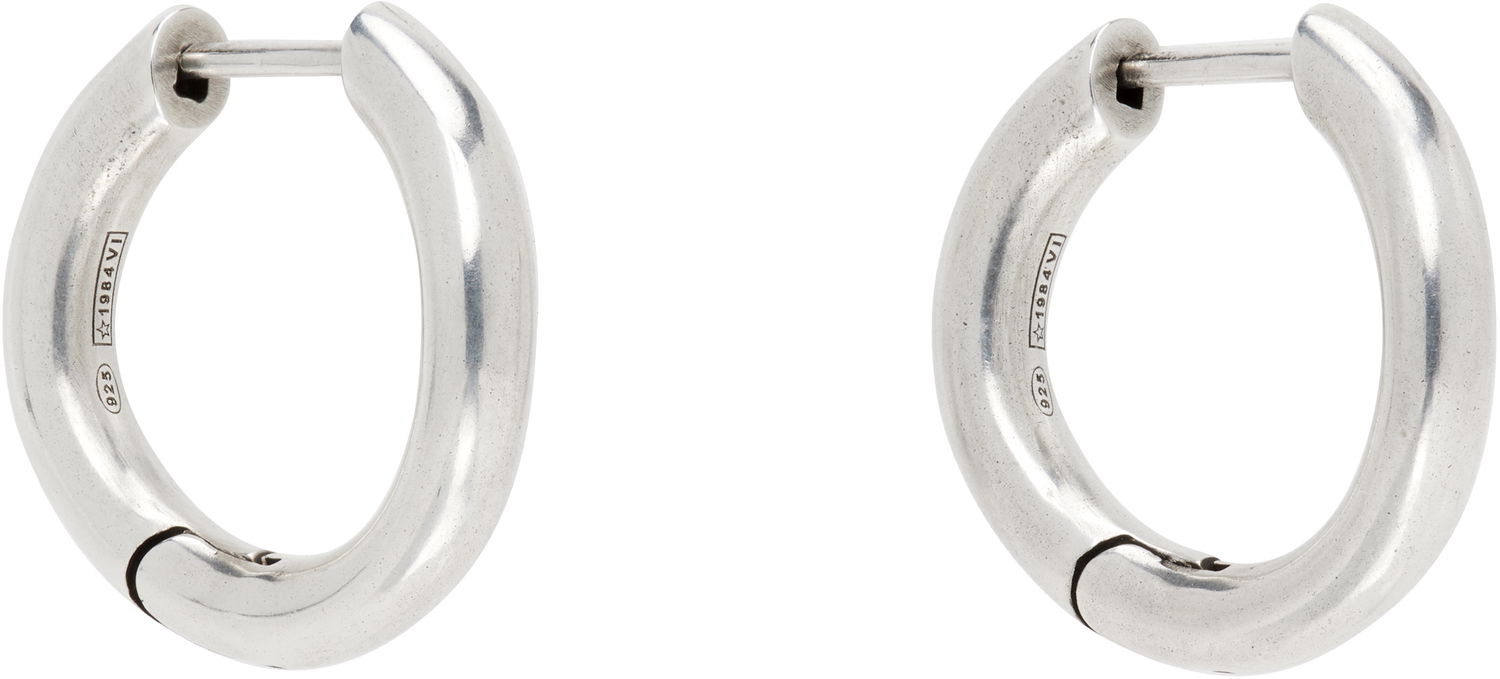 Øreringe Ann Demeulemeester Ann Demeulemeester Alina Silver-Tone Hoop Earrings Metalisk | 2520-W-JE06-JW020-070, 1