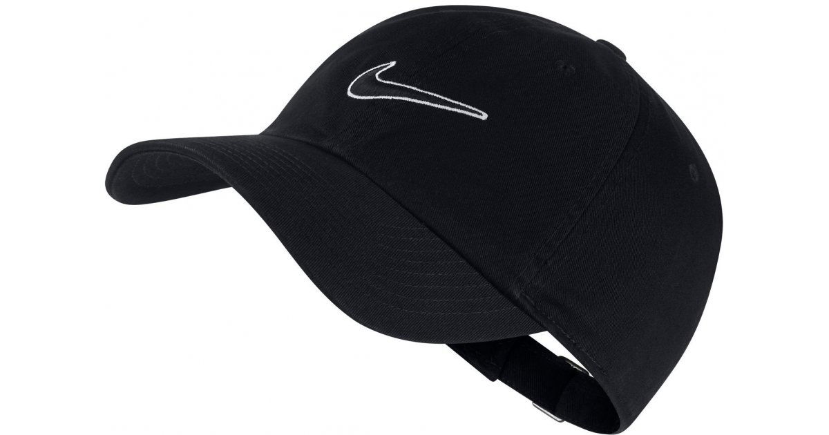 Kasket Nike Heritage 86 Essential Swoosh Sort | 943091-010, 1