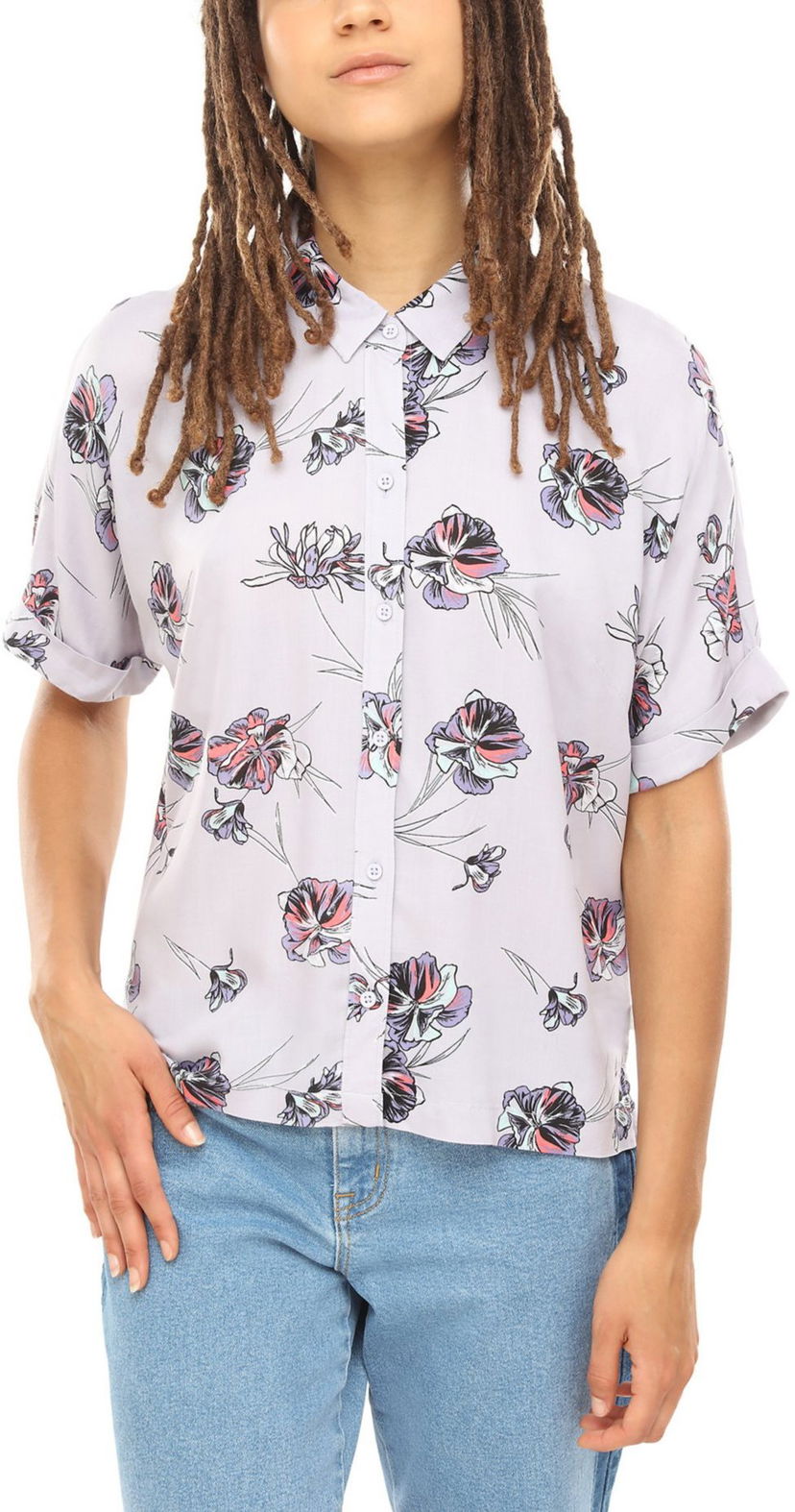 Skjorte Vans Short Sleeve Patterned Shirt Lilla | vn0a3uoouuj1