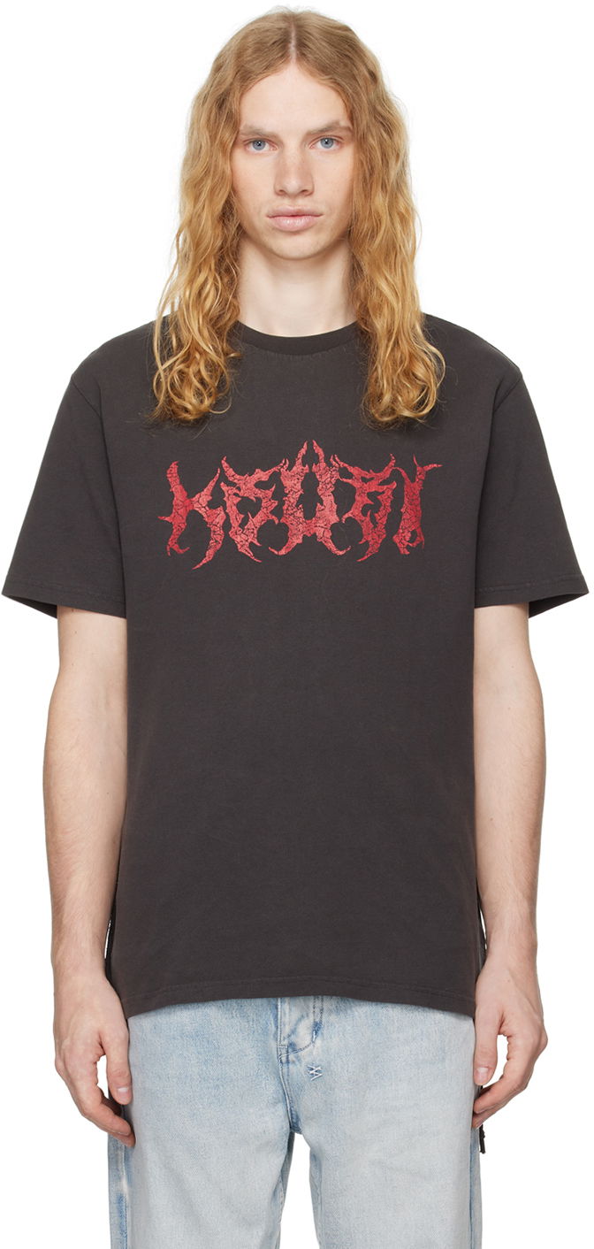 T-shirt Ksubi Sabbath Kash T-Shirt Sort | MFA24TE002