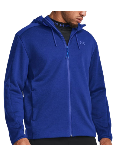 Sweatshirt Under Armour Essential Swacket Full-Zip Hoodie Blå | 1378824-400