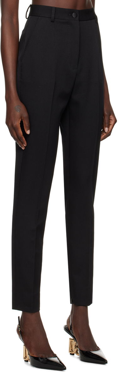 Bukser Dolce & Gabbana Creased Dress Trousers Sort | FTC30T FU28J, 1