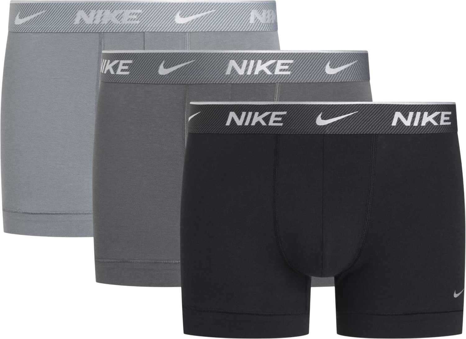Boksere Nike Nike Cotton Trunk Boxer Shorts (3 Pairs) Grå | ke1008-u91, 1