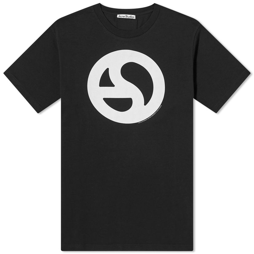 T-shirt Acne Studios Everest Logogram T-Shirt Sort | CL0265-900