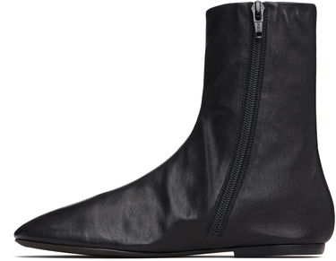 Sneakers og sko Dries Van Noten Dries Van Noten Leather Ankle Boots Sort | 252-011702-140, 2