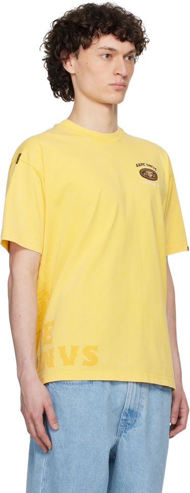 T-shirt AAPE by A Bathing Ape AAPE by A Bathing Ape Fancy Main T-Shirt Gul | AAPTEM1671XXNYEL, 1