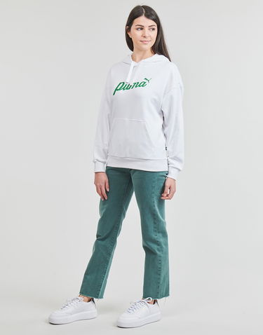 Sweatshirt Puma Puma ESS+ Blossom Script Hoodie Hvid | 679348-02, 2
