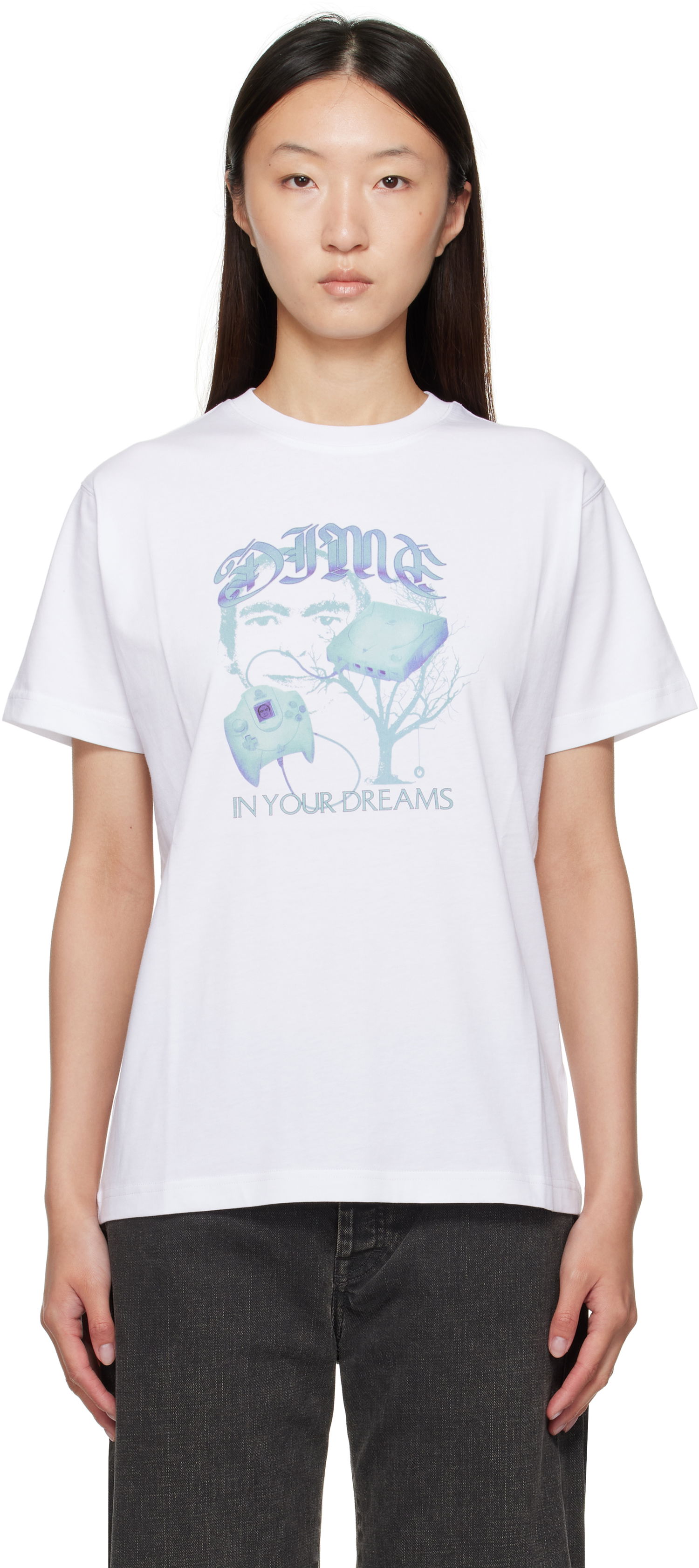 T-shirt Dime Dime 'Dreams' T-Shirt Hvid | DIMESU2556WHT, 0
