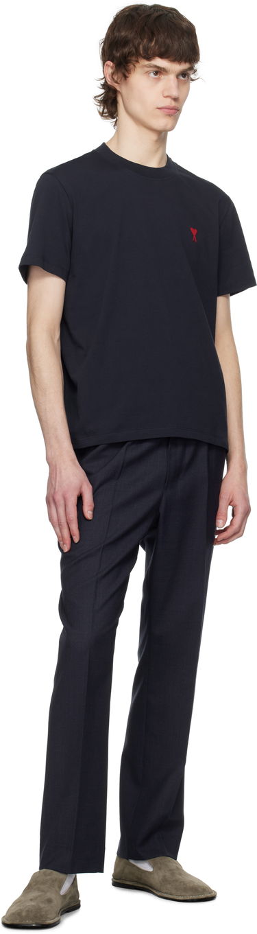 T-shirt AMI AMI Paris Ami de Coeur Cotton T-Shirt Mørkeblå | BFUTS035.724, 3