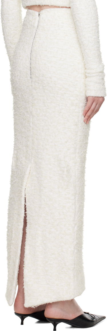 Nederdel Balenciaga Balenciaga Tweed Maxi Skirt Hvid | 796952 T3328, 2