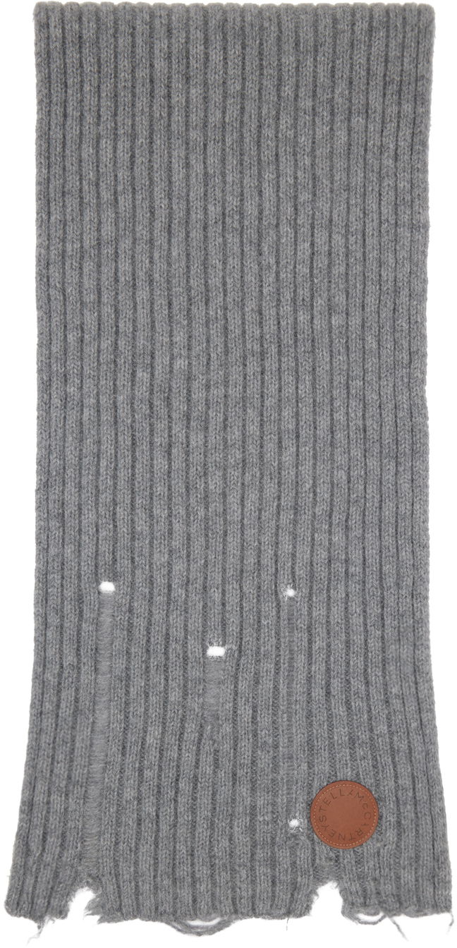 Sweater Stella McCartney Stella McCartney Distressed Knit Scarf Grå | 6K08933S2536, 0