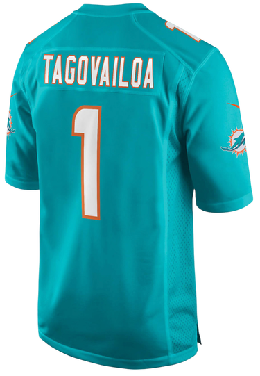 Jersey Nike NFL Miami Dolphins Home Game Jersey Tua Tagovailoa 1 Turkis | 67NM-MDGH-9PF-2NL, 2