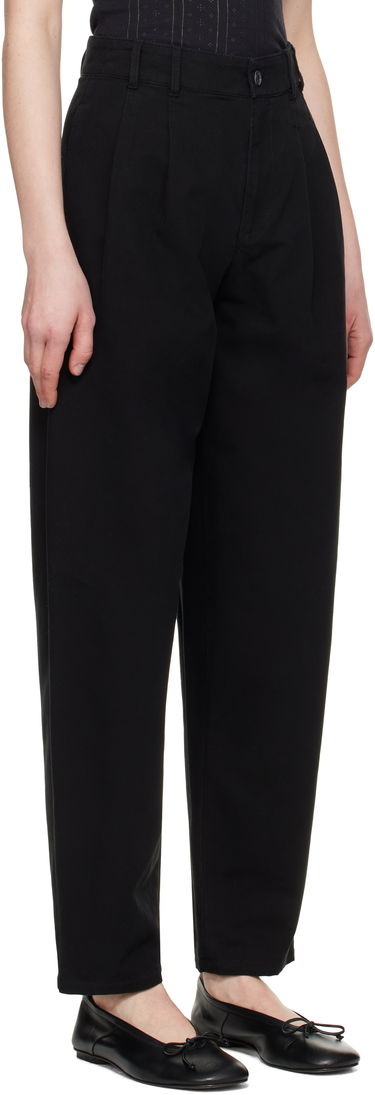 Bukser A.P.C. A.P.C. Willow Pleated Carrot Fit Trousers Sort | COGBJ-F08486, 1