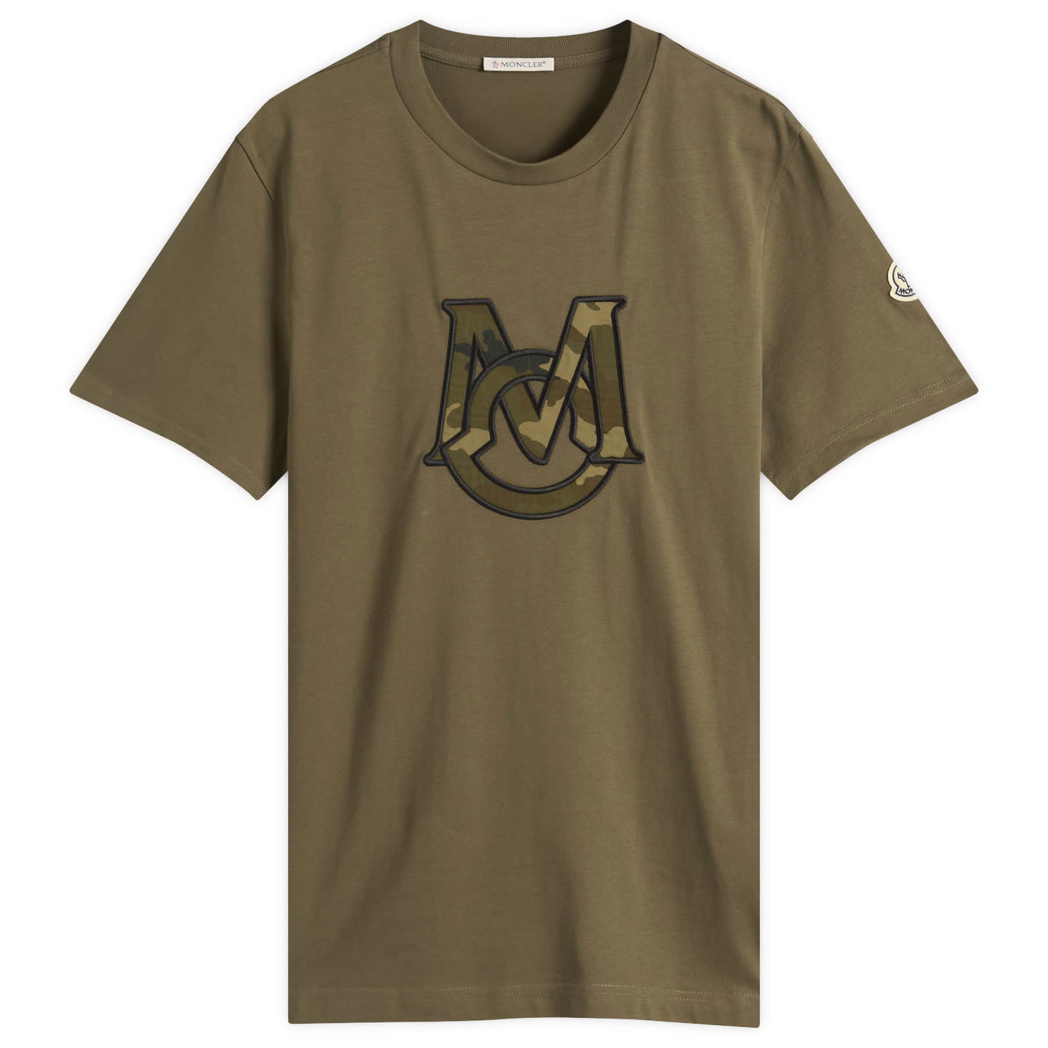 T-shirt Moncler Moncler Short Sleeve Logo T-Shirt, Size Large Grøn | 8C000-24-89AYY-823, 1