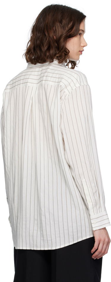 Skjorte TOTEME TOTEME Striped Button-Down Shirt Hvid | 253-WRT0480-FB0439, 2