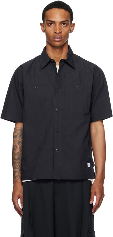 Skjorte NORSE PROJECTS Norse Projects Ivan Tech Poplin Short Sleeve Shirt Sort | N40-0826, 0