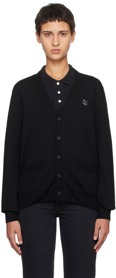 Sweater MAISON KITSUNÉ Bold Fox Head Cardigan Sort | MM00509KT1036, 0