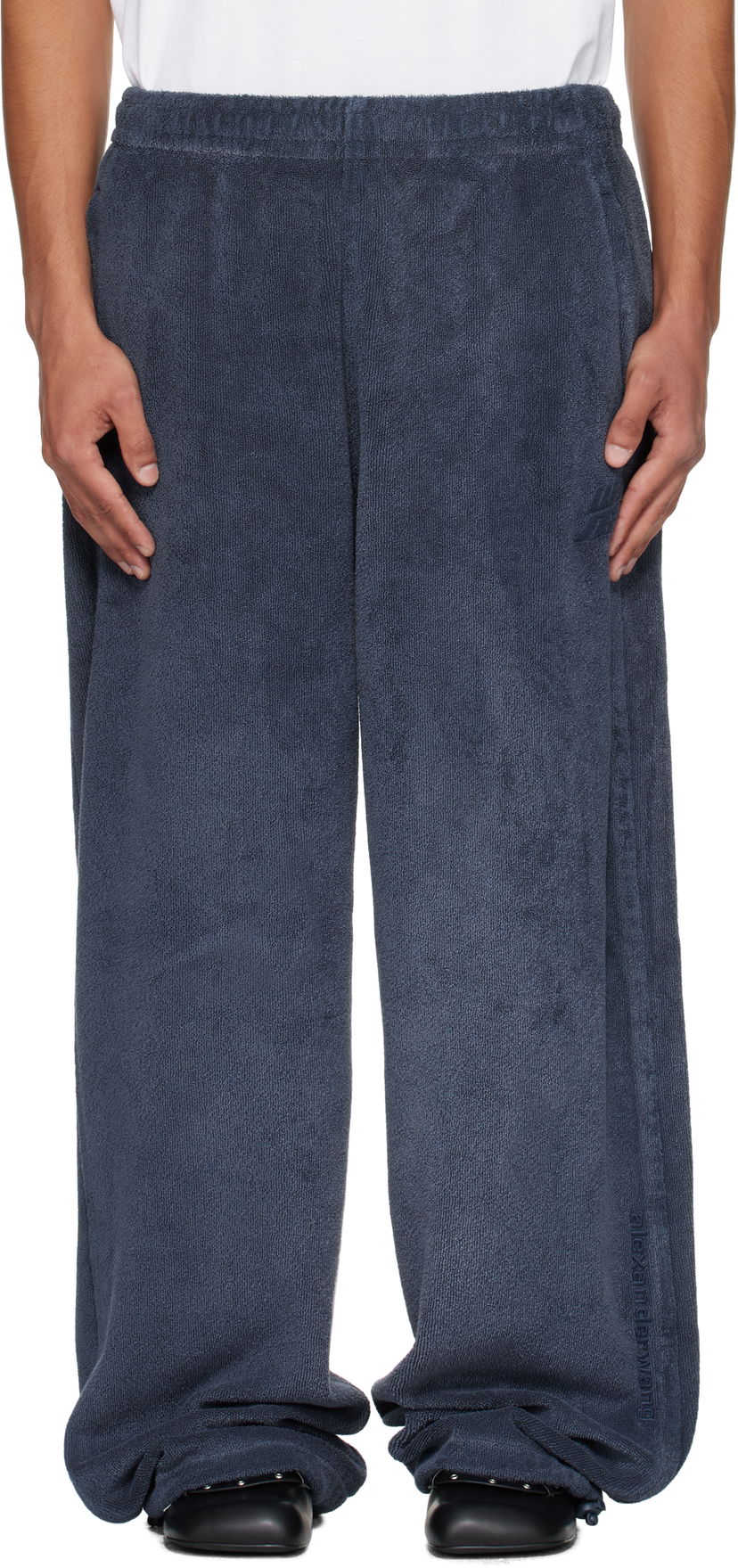 Joggingbukser Alexander Wang Alexander Wang Track Trousers Mørkeblå | 6CC3254421