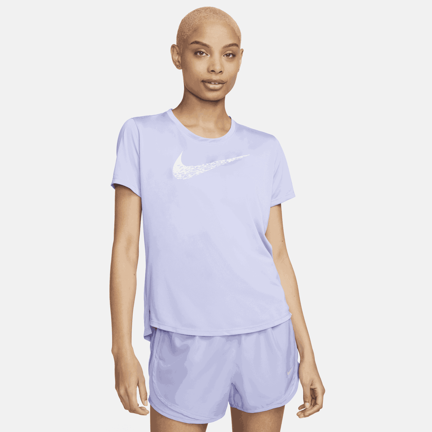 T-shirt Nike Swoosh Running Tee Lilla | DM7777-569, 0
