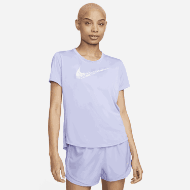 T-shirt Nike Swoosh Running Tee Lilla | DM7777-569, 0