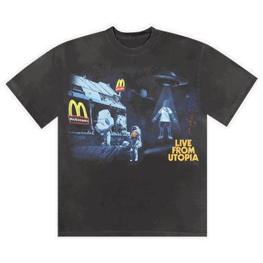 T-shirt Cactus Jack by Travis Scott McDonald's x Live From Utopia T-Shirt Sort | CJMD SS38 BLAC, 0
