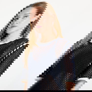 Crop top adidas Originals Wales Bonner Knit Tee Mørkeblå | KA7052, 4