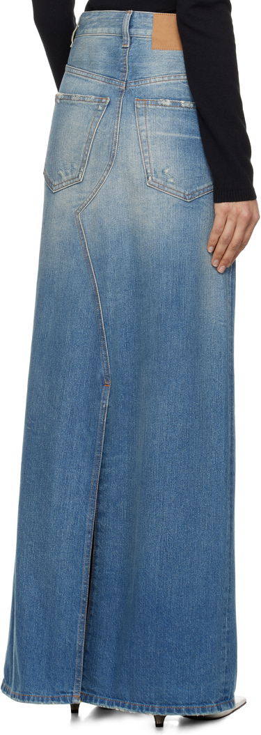 Nederdel Maison Margiela MM6 Maison Margiela Twisted Maxi Denim Skirt Blå | S52MI0016 M30016, 2