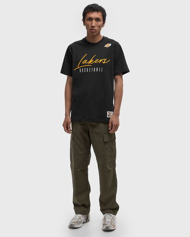 T-shirt Mitchell & Ness Los Angeles Lakers Vintage Logo Basketball T-Shirt Sort | FC9288-LALPURP, 2