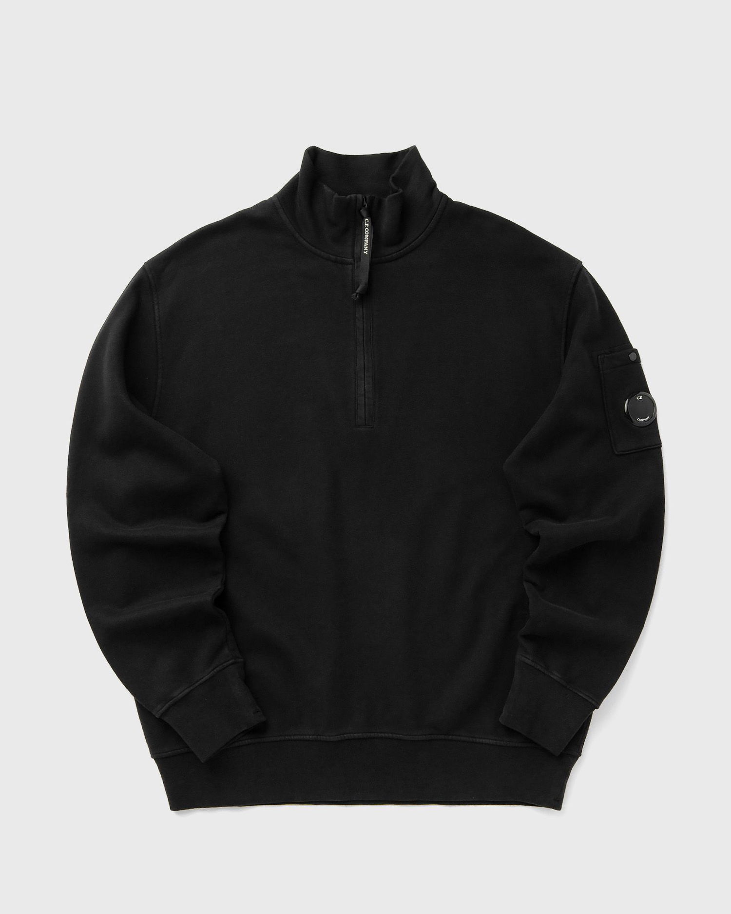 Sweatshirt C.P. Company Quarter-Zip Polo Collar Sweatshirt Sort | 19CMSS142A006372G-999, 0