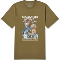 T-shirt Maharishi Double Dragon T-Shir Grøn | 1080-OLV, 1