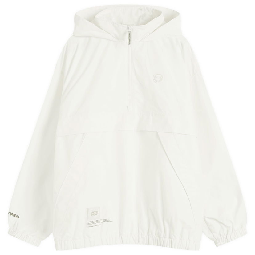 Vindjakke AAPE by A Bathing Ape AAPE Now Anorak Jacket Hvid | AAPLJM7705XX-IVO