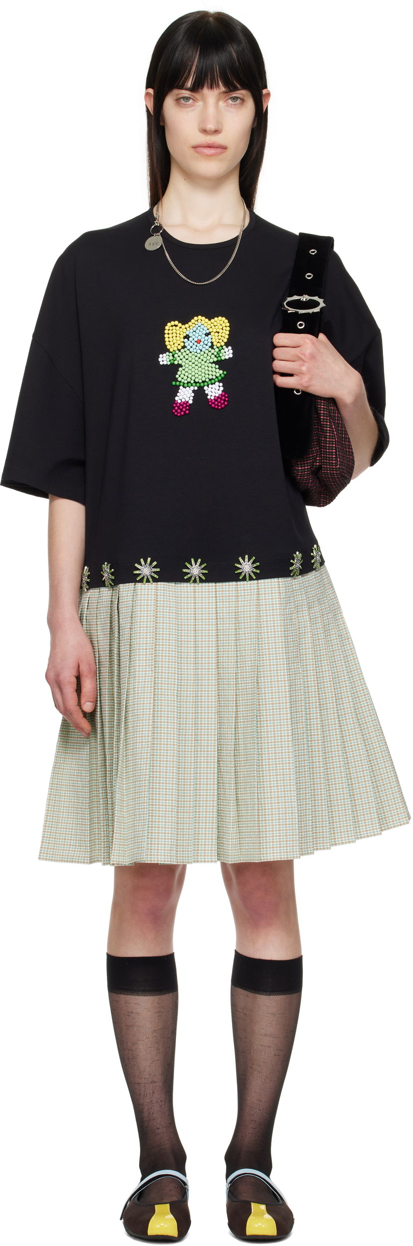 Kjole Chopova Lowena Chopova Lowena Saltos Kilt Midi Dress Flerfarvet | 1299
