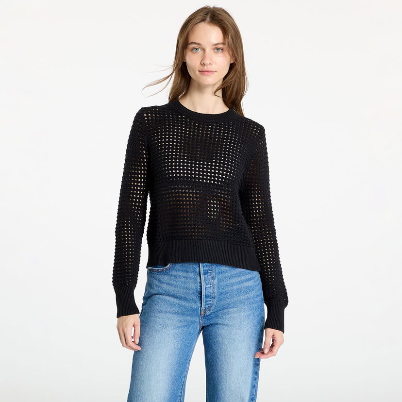 Sweater Levi's Superbloom Crochet Long Sleeve Top Black Sort | A8889-0001
