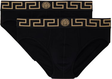 Trusser Versace Two-Pack Greca Border Briefs Sort | AU10180_1A10011, 2