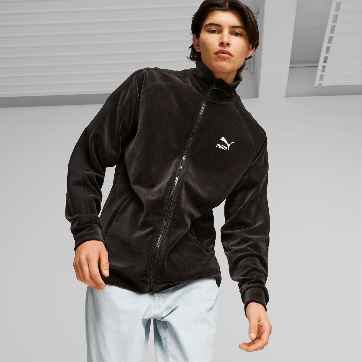 Jakke Puma T7 Veloursjacke Sort | 621305_01, 0