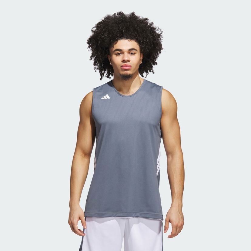 Tanktop adidas Performance 3G Speed Reversible Basketball Jersey Grå | JM5095