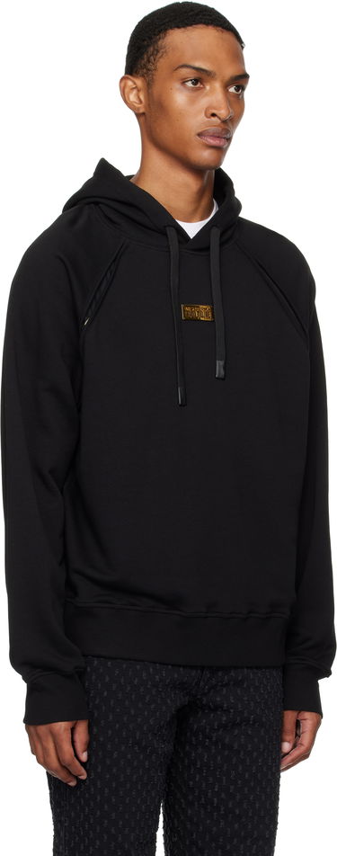 Sweatshirt Versace Outline Barocco Relaxed-Fit Hoodie Sort | E78GAI314_EF0010, 1