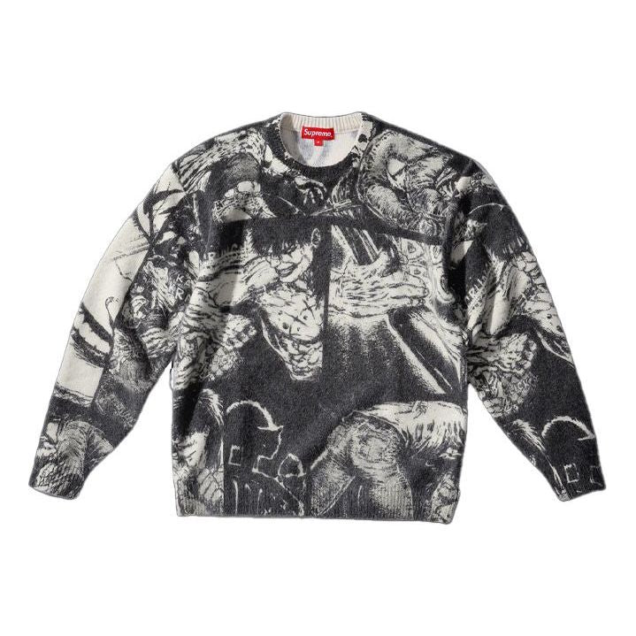 Sweater Supreme The Crow Graphic Print Sweater Sort | SUP-FW21-177, 0
